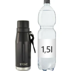 Stoic Trinkflaschen|Trekkingausrüstung-- HeladagenSt. Thermo Bottle Outdoor - Isolierflasche Black