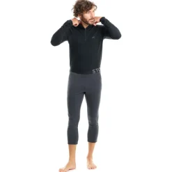 Stoic - AlsterbroSt. Stretch Fleece 3/4 Tights Unisex - Fleecehose Anthracite Melange Online