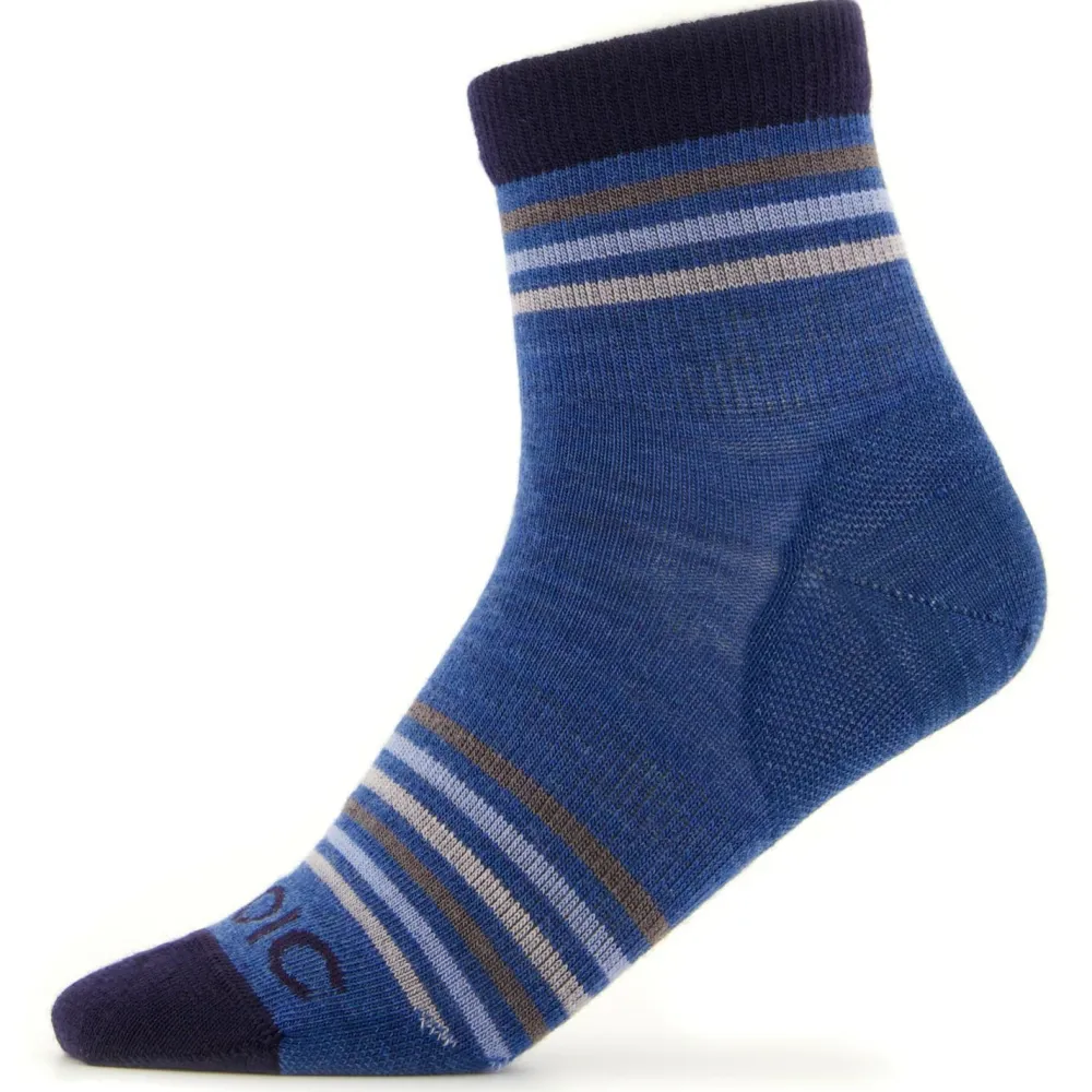 - Kid's Merino Everyday Quarter Socks Striped - Multifunktionssocken < Stoic Online