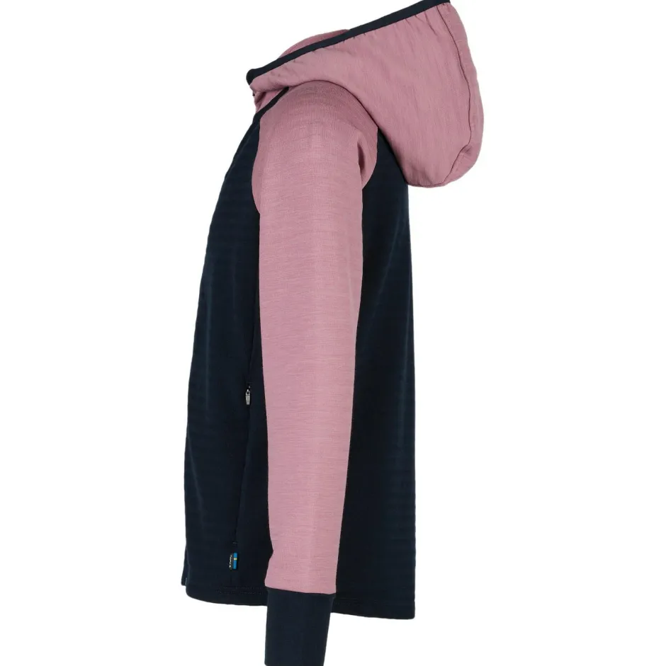 Kinder Stoic - Kid's MerinoFleece260 FlenSt. Jacket with Hood - Merinojacke