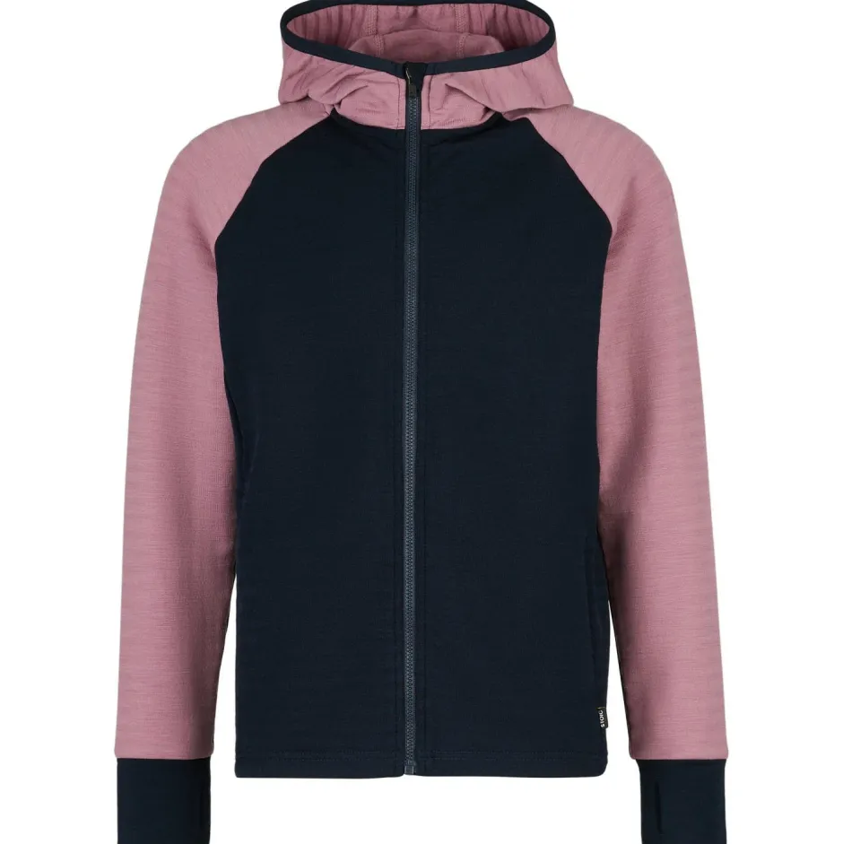 Kinder Stoic - Kid's MerinoFleece260 FlenSt. Jacket with Hood - Merinojacke