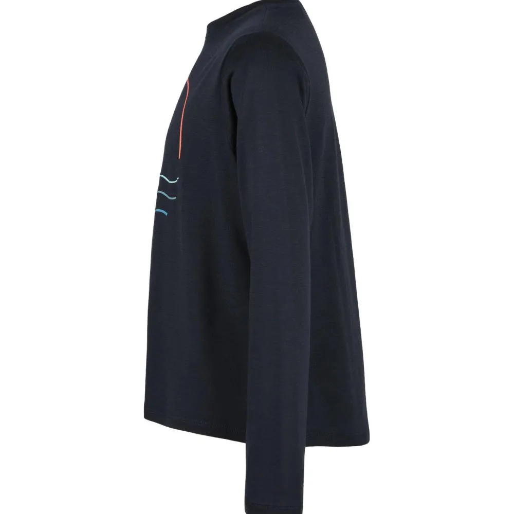 Stoic - Kid's Merino155 LaholmSt. Print L/S - Merinoshirt Best