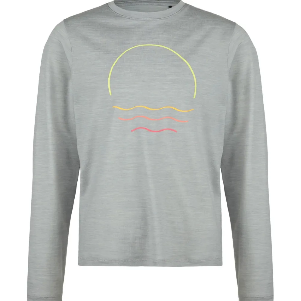 Stoic - Kid's Merino155 LaholmSt. Print L/S - Merinoshirt Best