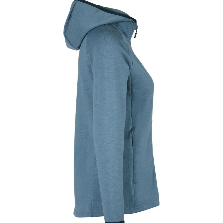 Stoic Trekkingbekleidung|Alltagsbekleidung-- Women's MerinoFleece335 KuolpaSt. II Zip Hoody - Merinohoodie