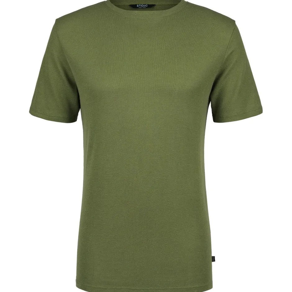 Stoic Alltagsbekleidung|Shirts, Hemden & Longsleeves-- WoolHemp VarbergSt Pique Tee - T-Shirt