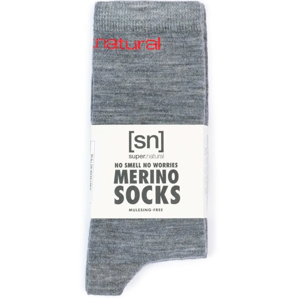 super.natural - All Day Socks 2-Pack - Merinosocken Hot
