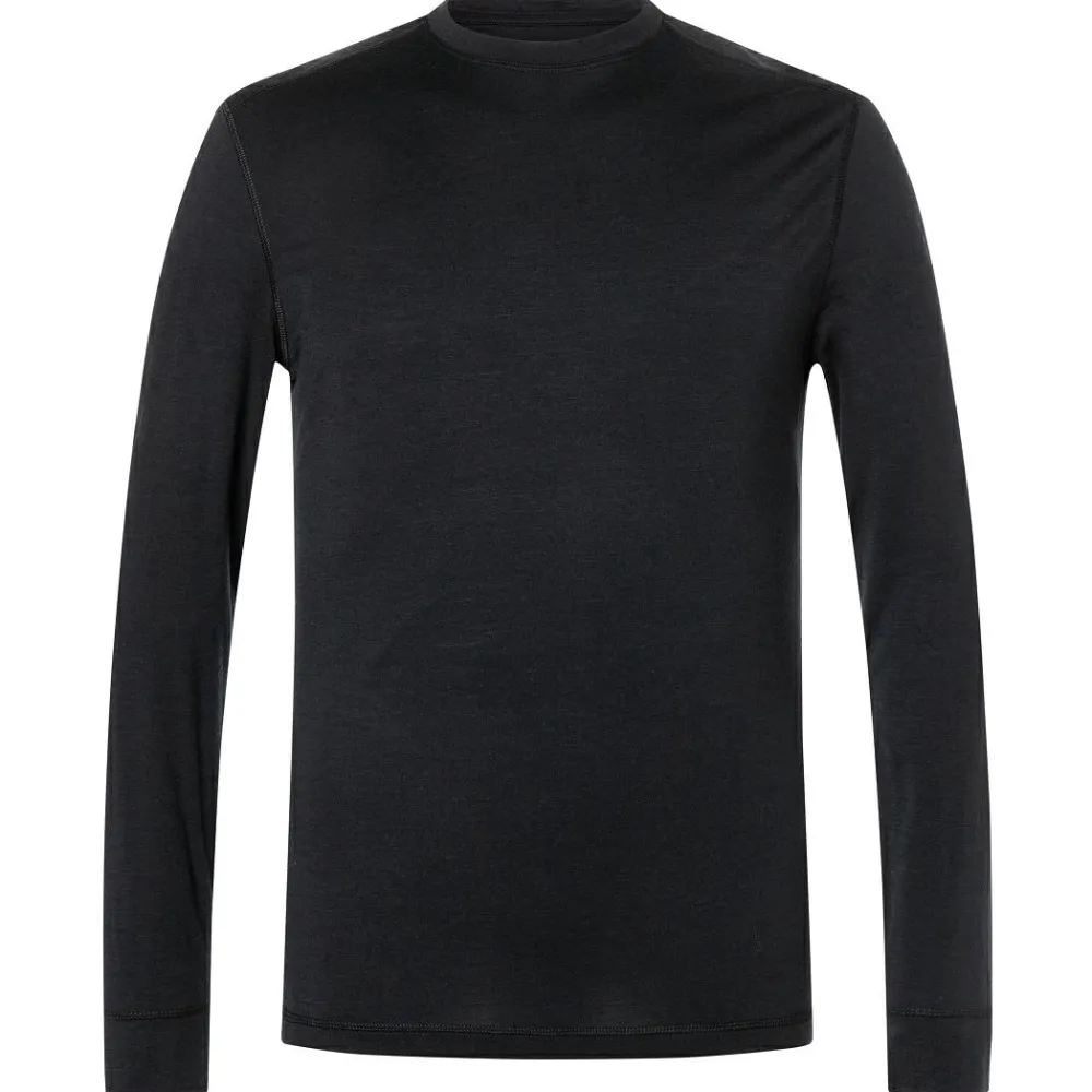 super.natural - Bio Base L/S - Merinounterwäsche Jet Black Online
