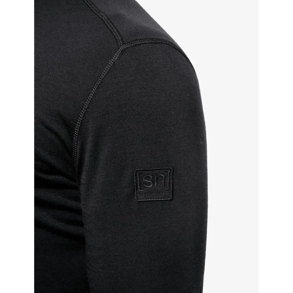 super.natural - Bio Base L/S - Merinounterwäsche Jet Black Online