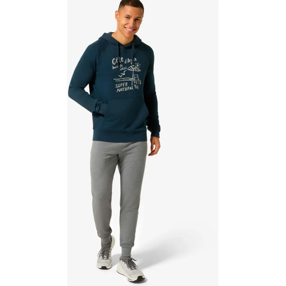super.natural - Cote D'Azur Hoodie - Hoodie Blueberry / White Stone