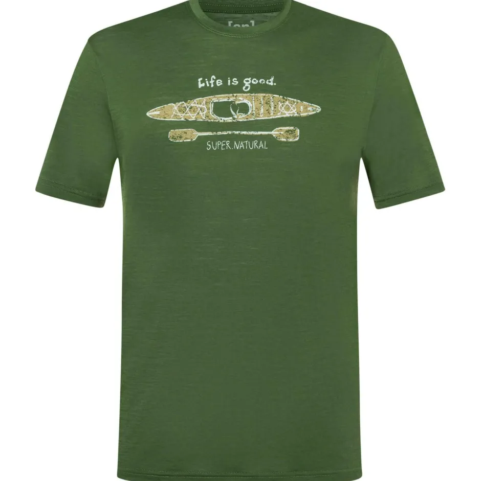 super.natural Wanderbekleidung|Merinounterwäsche-- River Pleasure Tee - Merinoshirt
