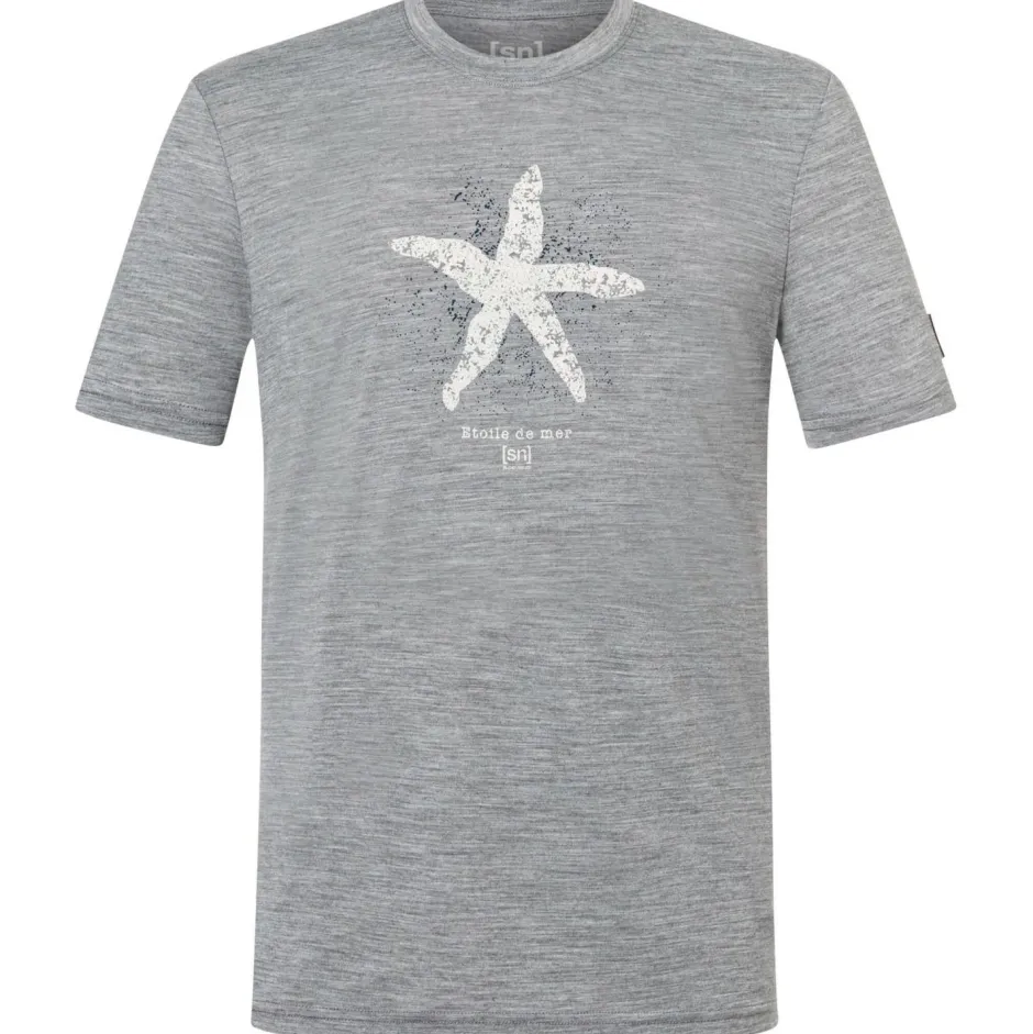 super.natural Wanderbekleidung|Merinounterwäsche-- Sea Star Tee - Merinoshirt