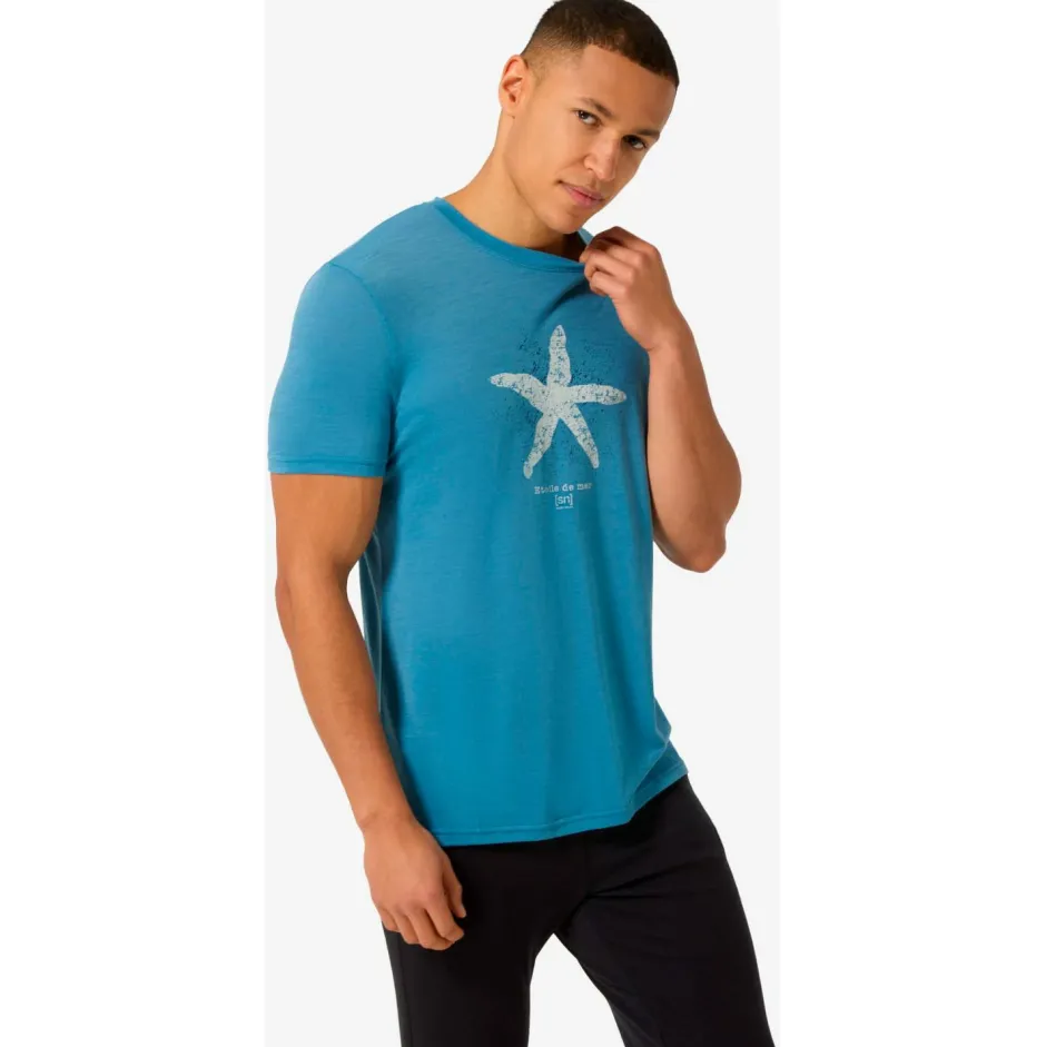 super.natural Wanderbekleidung|Merinounterwäsche-- Sea Star Tee - Merinoshirt