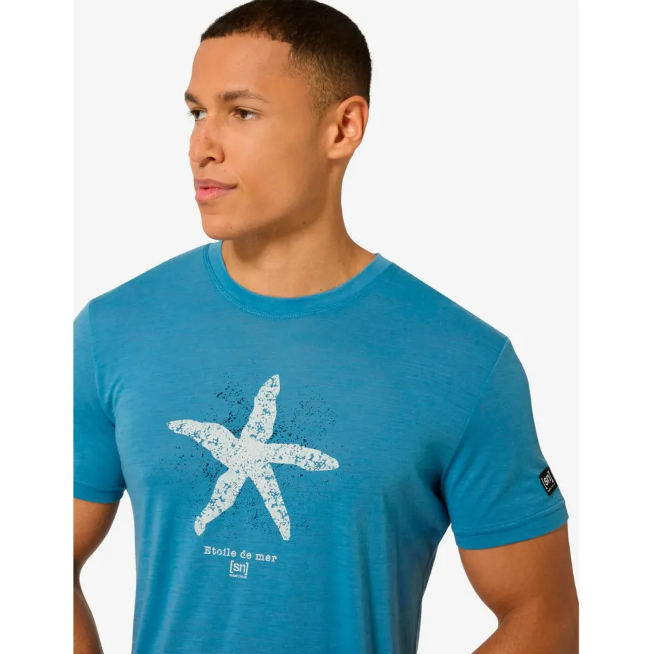 super.natural Wanderbekleidung|Merinounterwäsche-- Sea Star Tee - Merinoshirt