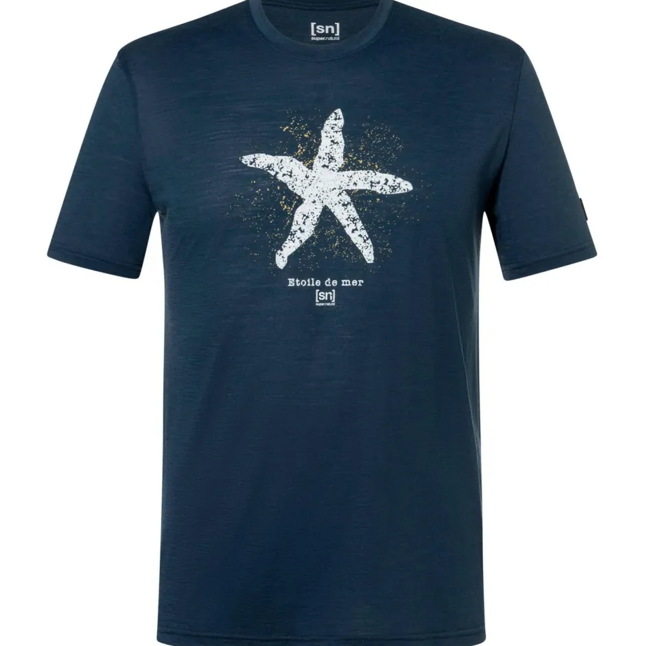super.natural Wanderbekleidung|Merinounterwäsche-- Sea Star Tee - Merinoshirt