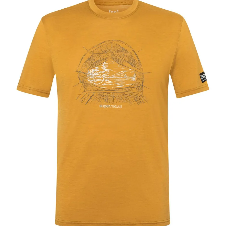 super.natural Wanderbekleidung|Merinounterwäsche-- Tent View Tee - Merinoshirt