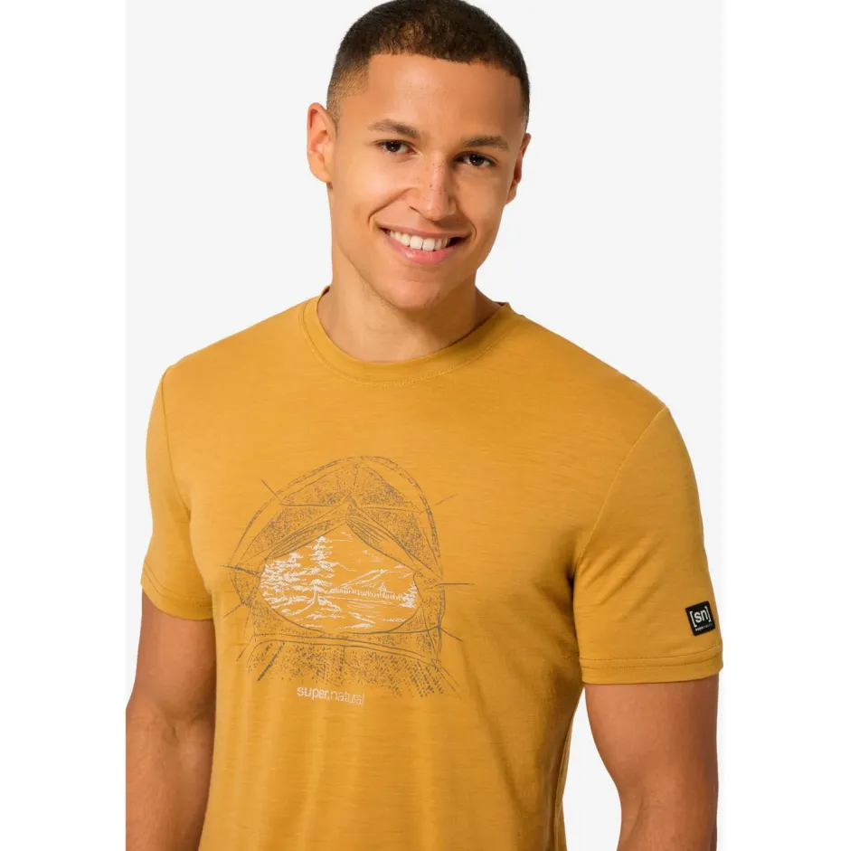 super.natural Wanderbekleidung|Merinounterwäsche-- Tent View Tee - Merinoshirt