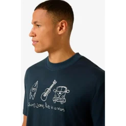 super.natural Wanderbekleidung|Merinounterwäsche-- Van Life Bio Jersey Tee - Merinoshirt