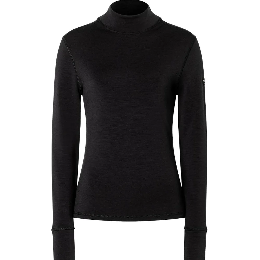 super.natural - Women's B Hot Turtleneck - Longsleeve Jet Black Hot