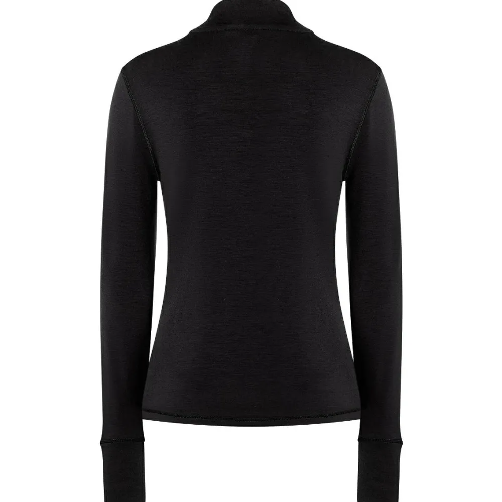 super.natural - Women's B Hot Turtleneck - Longsleeve Jet Black Hot