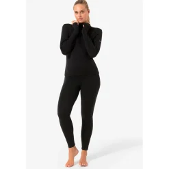 super.natural - Women's B Hot Turtleneck - Longsleeve Jet Black Hot