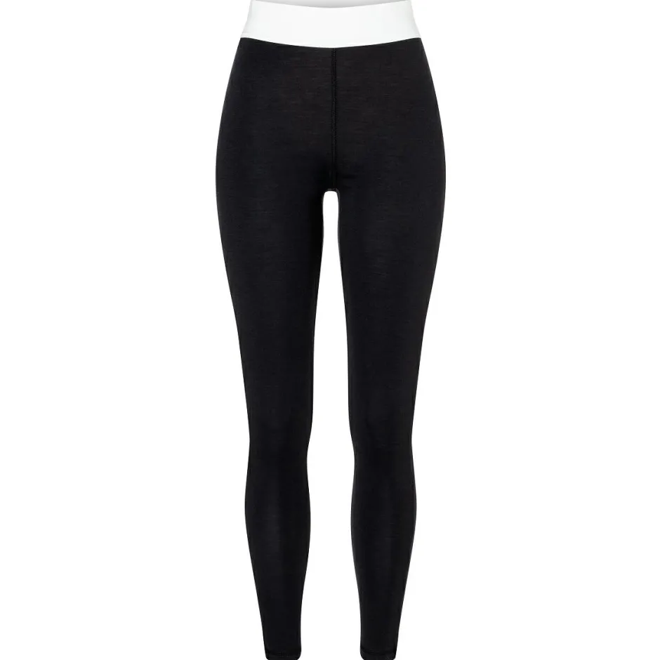 super.natural Skibekleidung|Merinounterwäsche-- Women's Bio Base Tights - Lange Unterhose Jet Black