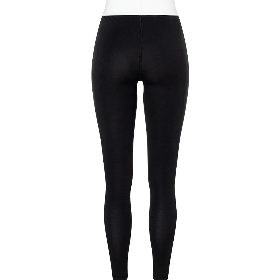 super.natural Skibekleidung|Merinounterwäsche-- Women's Bio Base Tights - Lange Unterhose Jet Black