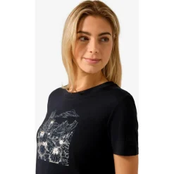 super.natural Wanderbekleidung|Shirts, Hemden & Longsleeves-- Women's Cactus World Bio Jersey Tee - Merinoshirt