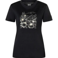 super.natural Wanderbekleidung|Shirts, Hemden & Longsleeves-- Women's Cactus World Bio Jersey Tee - Merinoshirt