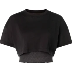 super.natural Alltagsbekleidung|Shirts, Hemden & Longsleeves-- Women's Crop Tee - Merinoshirt