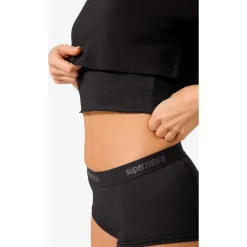 super.natural Alltagsbekleidung|Shirts, Hemden & Longsleeves-- Women's Crop Tee - Merinoshirt