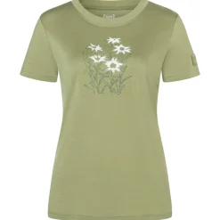 super.natural Wanderbekleidung|T-Shirts-- Women's Edelweiss Bio Jersey Tee - Merinoshirt
