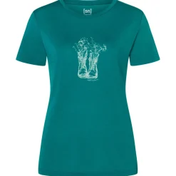 super.natural - Woen' Fower Boot Tee - erinohirt