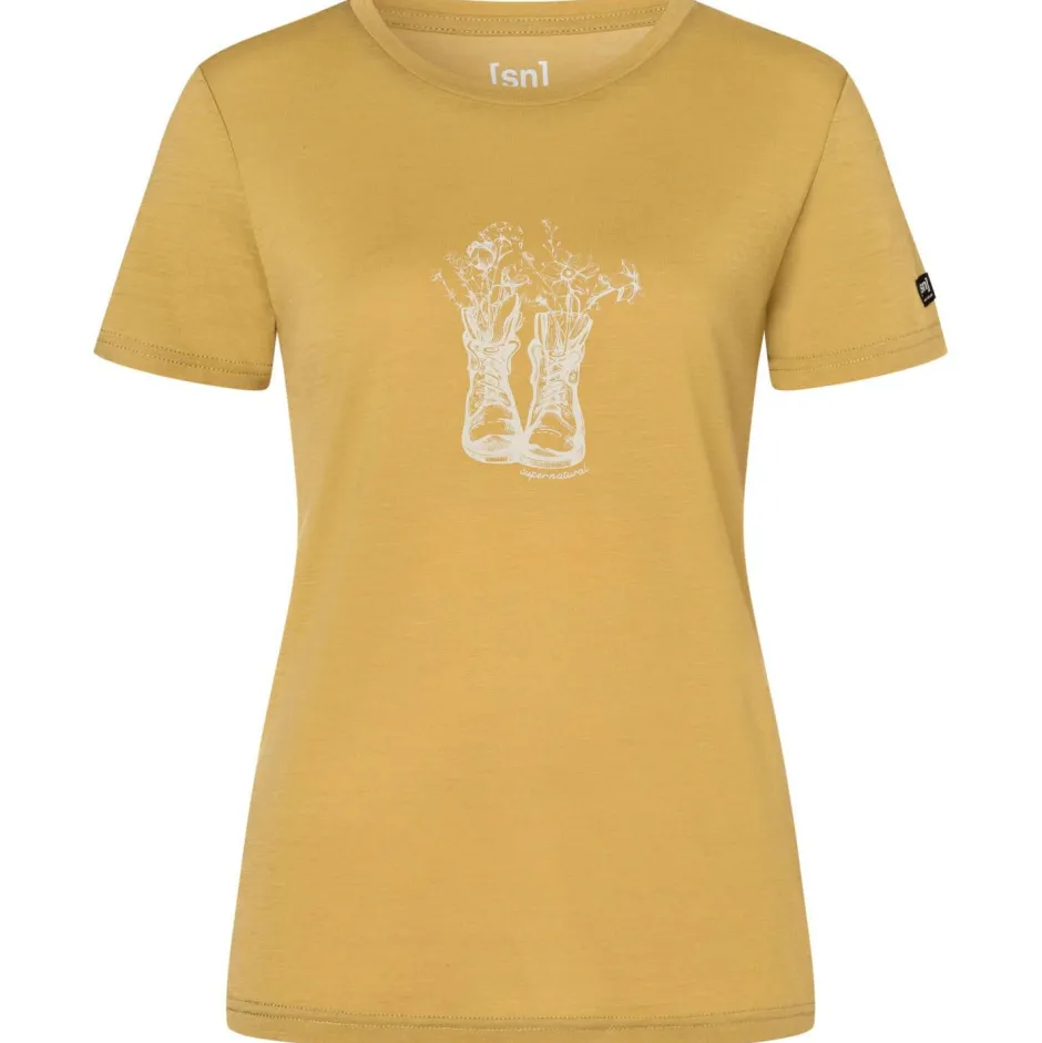 super.natural - Woen' Fower Boot Tee - erinohirt