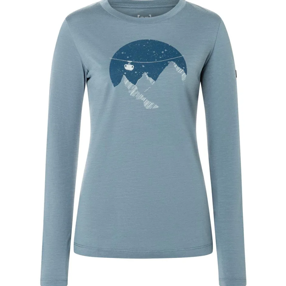 super.natural Alltagsbekleidung|Wanderbekleidung-- Women's Gondola L/S - Longsleeve Flint Stone / Various