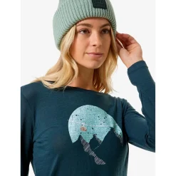super.natural Alltagsbekleidung|Wanderbekleidung-- Women's Gondola L/S - Longsleeve Flint Stone / Various