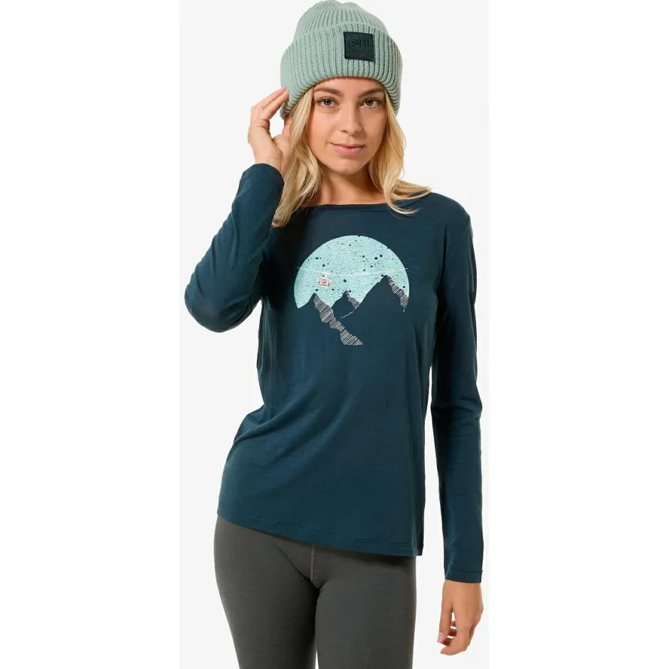 super.natural Alltagsbekleidung|Wanderbekleidung-- Women's Gondola L/S - Longsleeve Flint Stone / Various