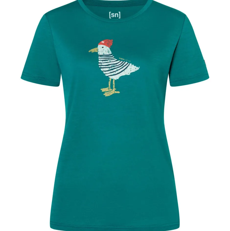 super.natural Alltagsbekleidung|Shirts, Hemden & Longsleeves-- Women's Johnny Tee - Merinoshirt
