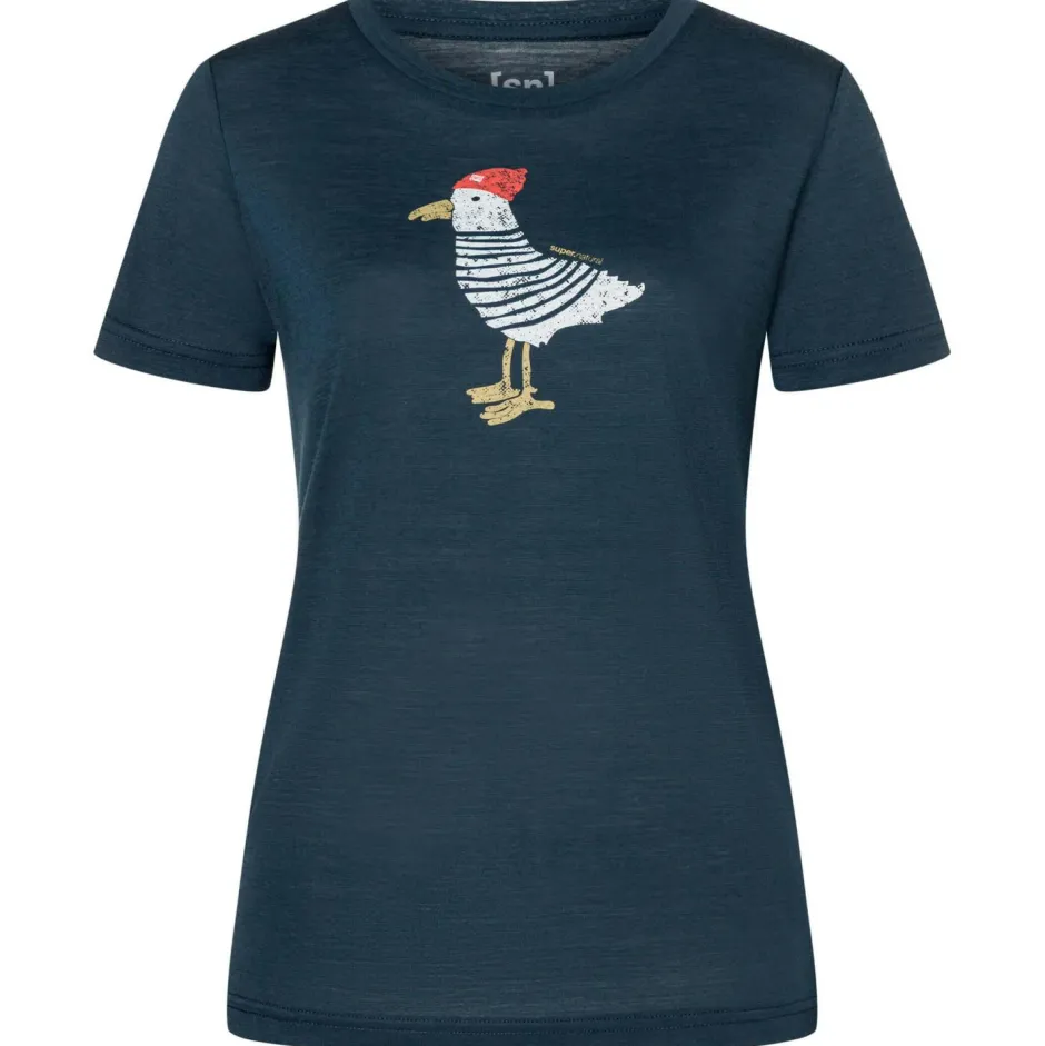 super.natural Alltagsbekleidung|Shirts, Hemden & Longsleeves-- Women's Johnny Tee - Merinoshirt
