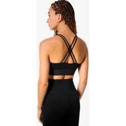 super.natural Wanderbekleidung|Merinounterwäsche-- Women's Lux Super Top - Sport-BH Jet Black