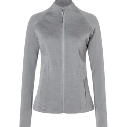 super.natural - Women's Movement Jacket - Merinojacke Cashmere Grey Melange / Jet Black Best