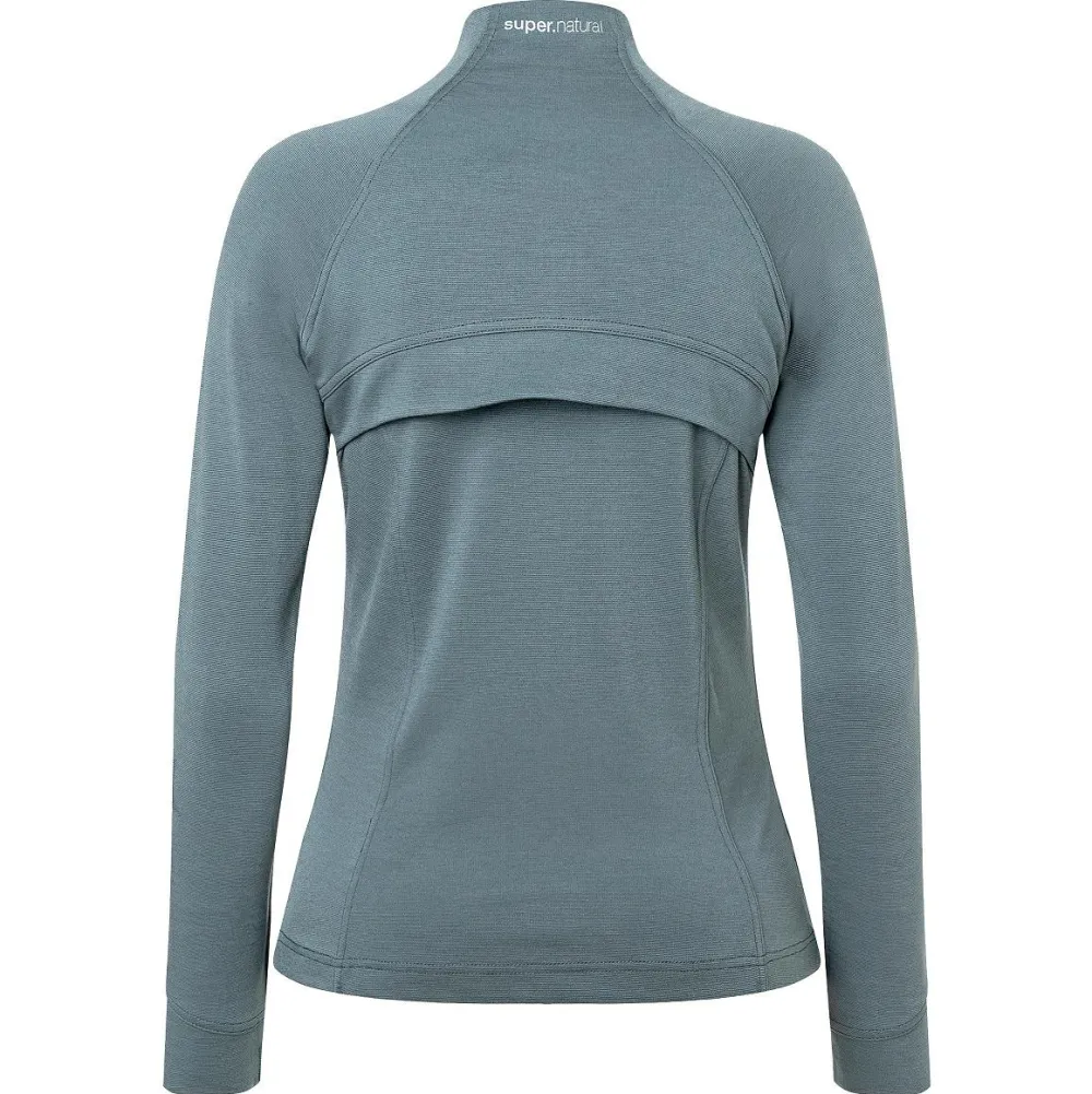 super.natural - Women's Movement Jacket - Merinojacke Cashmere Grey Melange / Jet Black Best