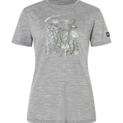 super.natural - Women's Rock Flowers Tee - Merinoshirt New