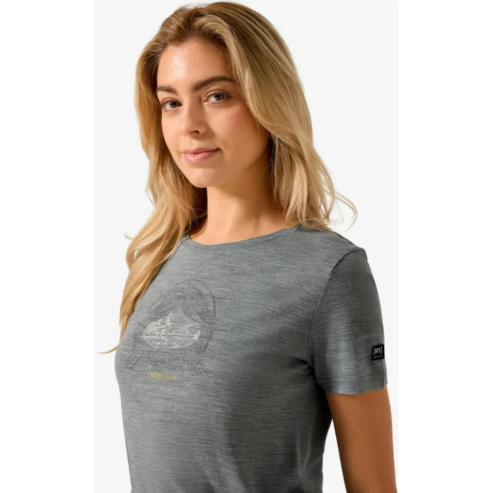 super.natural - Women's Tent View Tee - Merinoshirt Discount