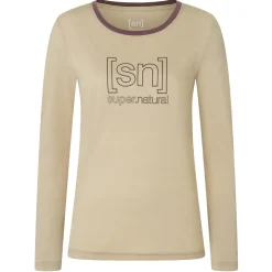 super.natural Trekkingbekleidung|Wanderbekleidung-- Women's The Essential Logo L/S - Longsleeve