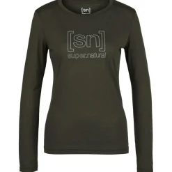 super.natural Trekkingbekleidung|Wanderbekleidung-- Women's The Essential Logo L/S - Longsleeve