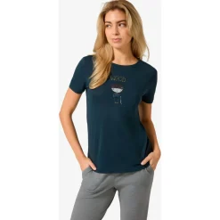 super.natural Alltagsbekleidung|Shirts, Hemden & Longsleeves-- Women's Wood Craftine Tee - Merinoshirt