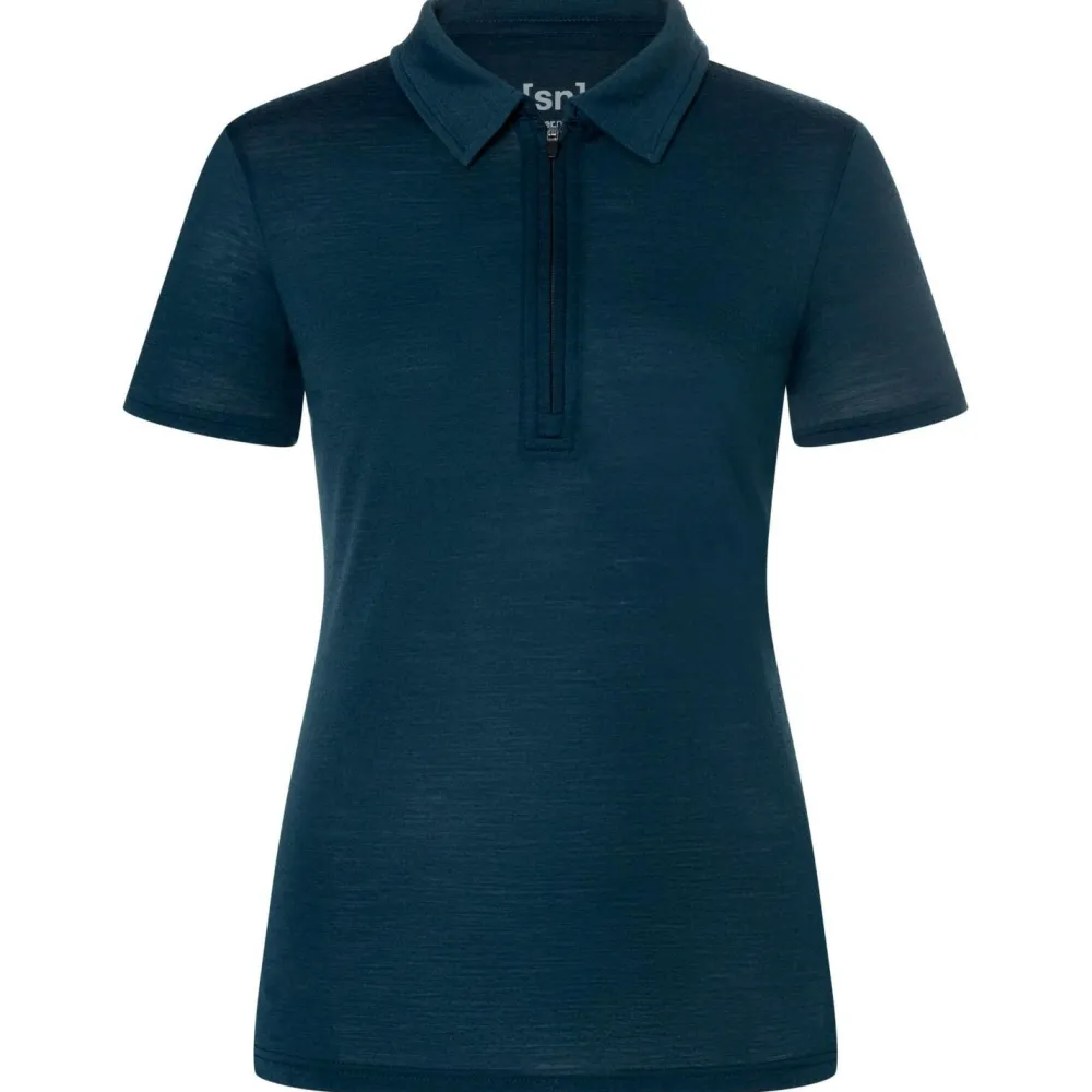 super.natural - Women's Zip Polo - Merinoshirt Discount