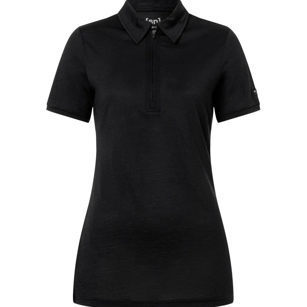 super.natural - Women's Zip Polo - Merinoshirt Discount