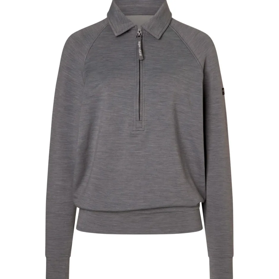 super.natural Alltagsbekleidung|Pullover & Hoodies-- Women's 1/4 Zip Sweater - Pullover