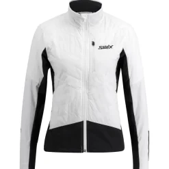 Swix Jacken-- Women's Nordic Warm Hybrid Jacket - Langlaufjacke Bright White